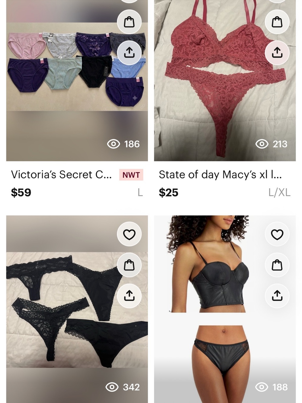 CK INC Macys JCPenney VS Intimates bra panties PJs new 6 for $25 - Picture 5 of 5